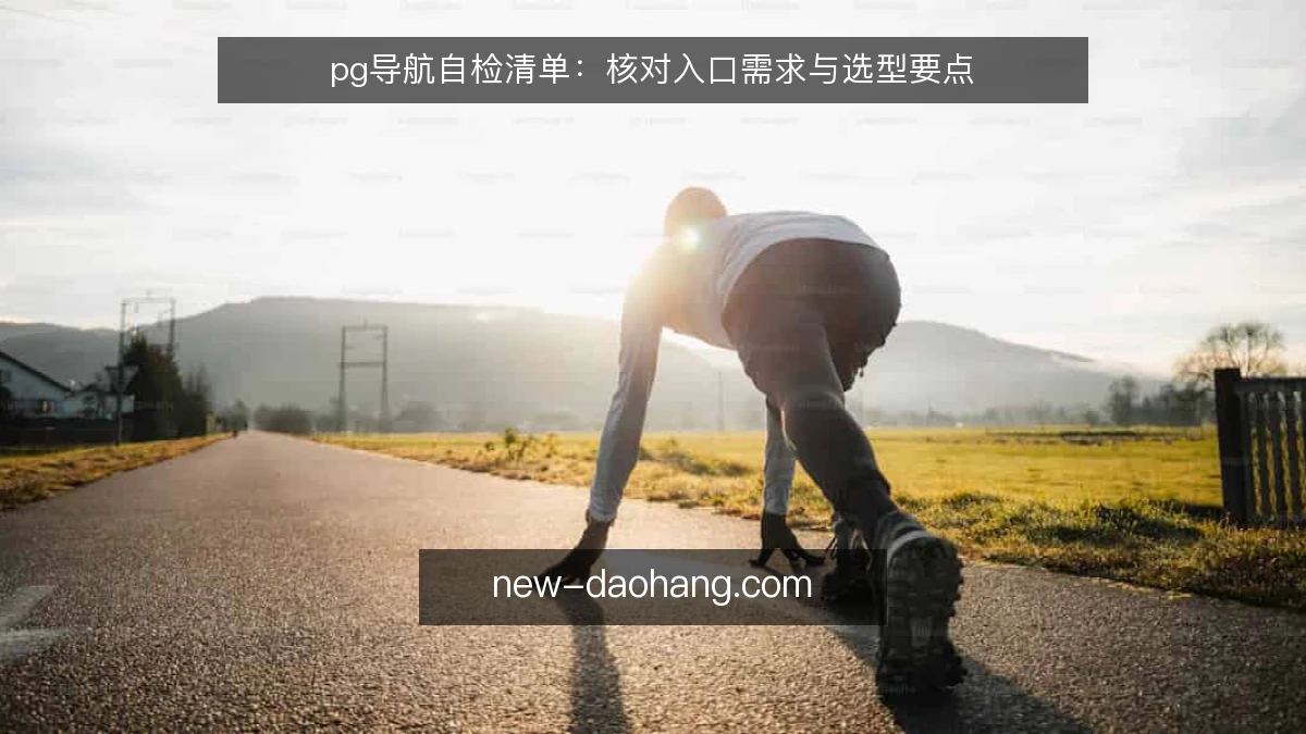 pg导航自检清单：核对入口需求与选型要点