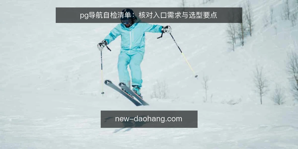 pg导航自检清单：核对入口需求与选型要点 — 明确需求边界 配图